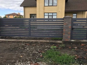 Забор жалюзи 72 метра фото в Троицке