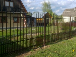 Сварные заборы с утрамбовкой щебнем 12 метров фото в Троицке