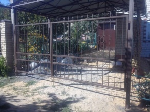 Решетчатые ворота распашные - пример 12 фото в Троицке