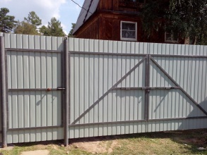 Забор с воротами и калиткой 100 метров фото в Троицке